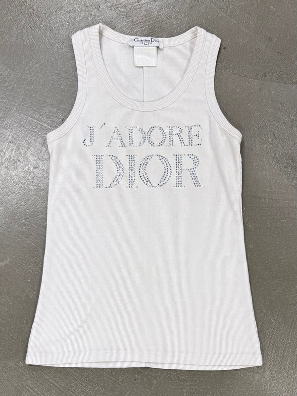 2005 Christian Dior by Galliani Swarovski J’adore tank top