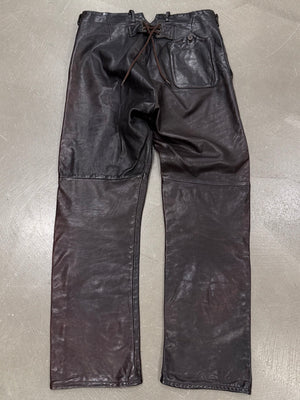 1990s Emporio Armani leather pants