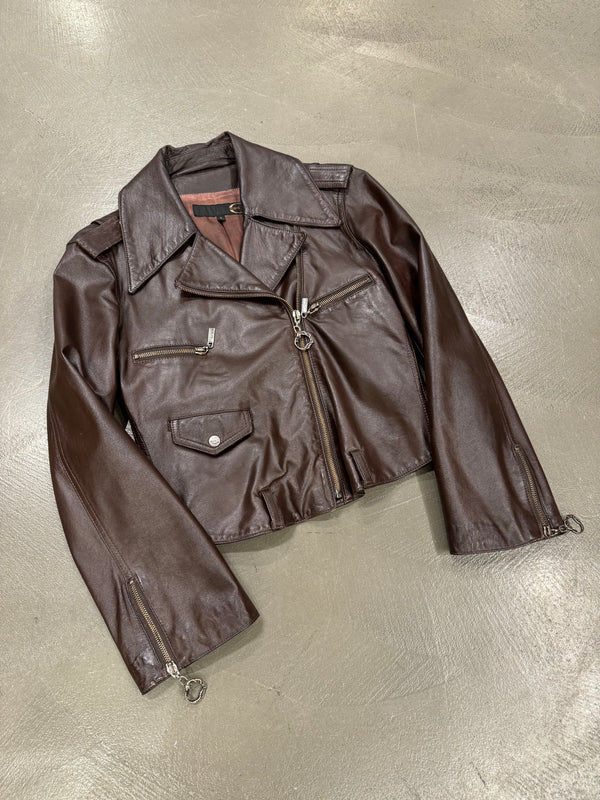 2000s Roberto Cavalli leather jacket