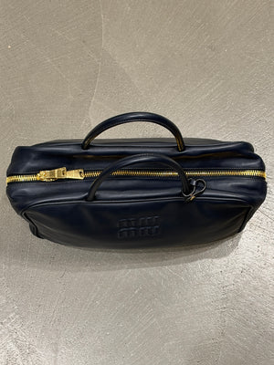 2020S Miu Miu leather bowling bag