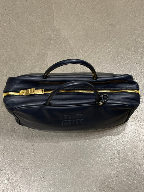 2020S Miu Miu leather bowling bag