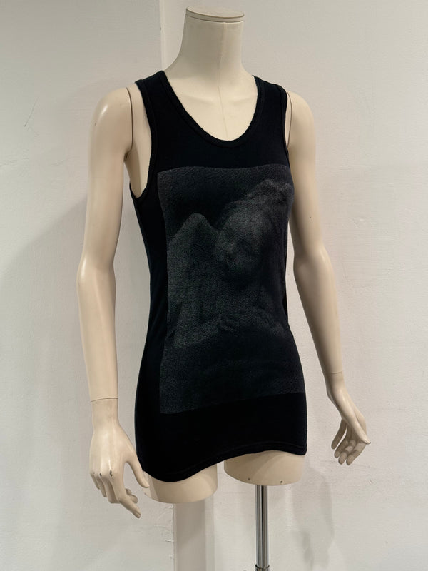 A/W2005 Ann Demeulemeester runway angelic print tank