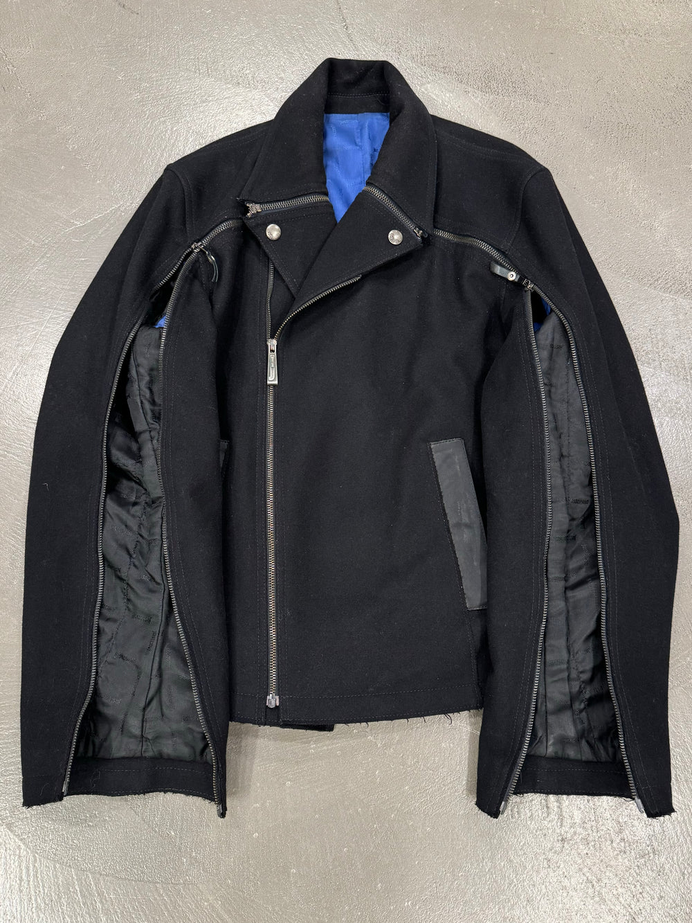 A/W2012 Roberto Cavalli full sleeve zipper aviator jacket