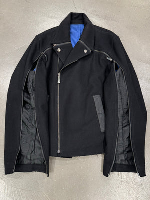 A/W2012 Roberto Cavalli full sleeve zipper aviator jacket