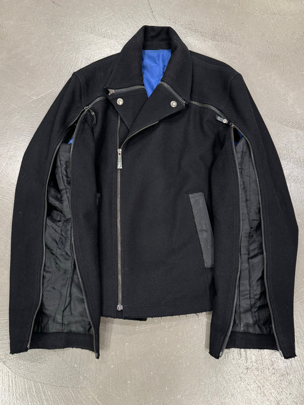 A/W2012 Roberto Cavalli full sleeve zipper aviator jacket