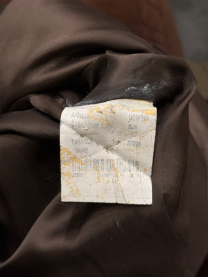 2000s Prada brown double-breasted jacket