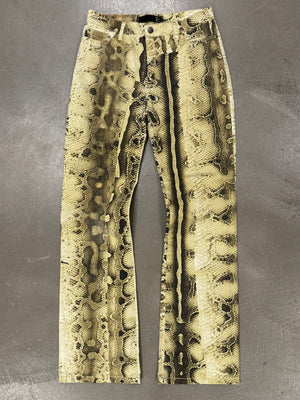 2000s Cavalli python print pants