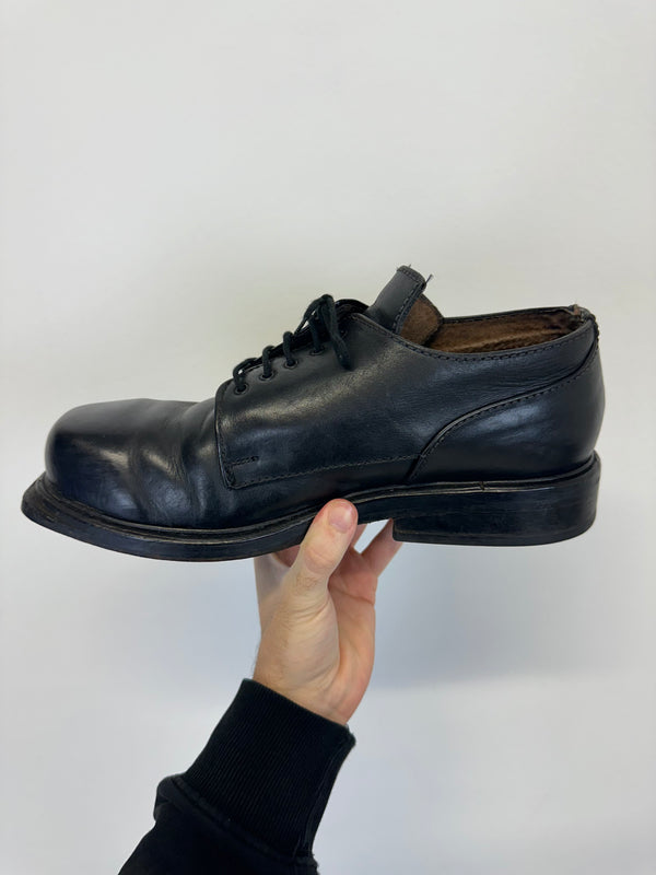 1996 Dirk Bikkembergs square toe vintage derby leather boots