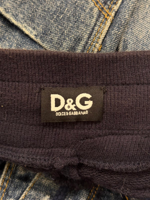 2000s Dolce & Gabbana hybrid denim sweatpants
