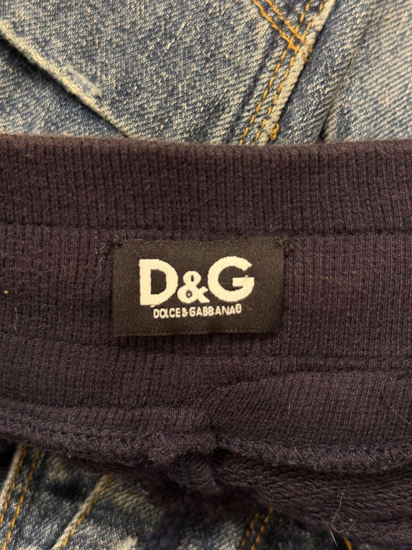 2000s Dolce & Gabbana hybrid denim sweatpants