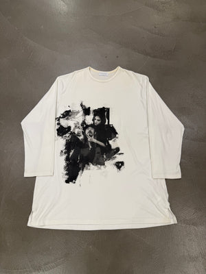 2020s Yohji Yamamoto oversized printed crewneck