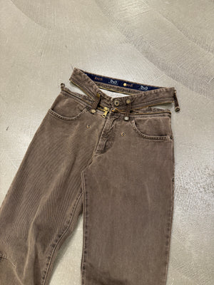 F/W 2003 Dolce & Gabbana All Around Waist Zip Pants