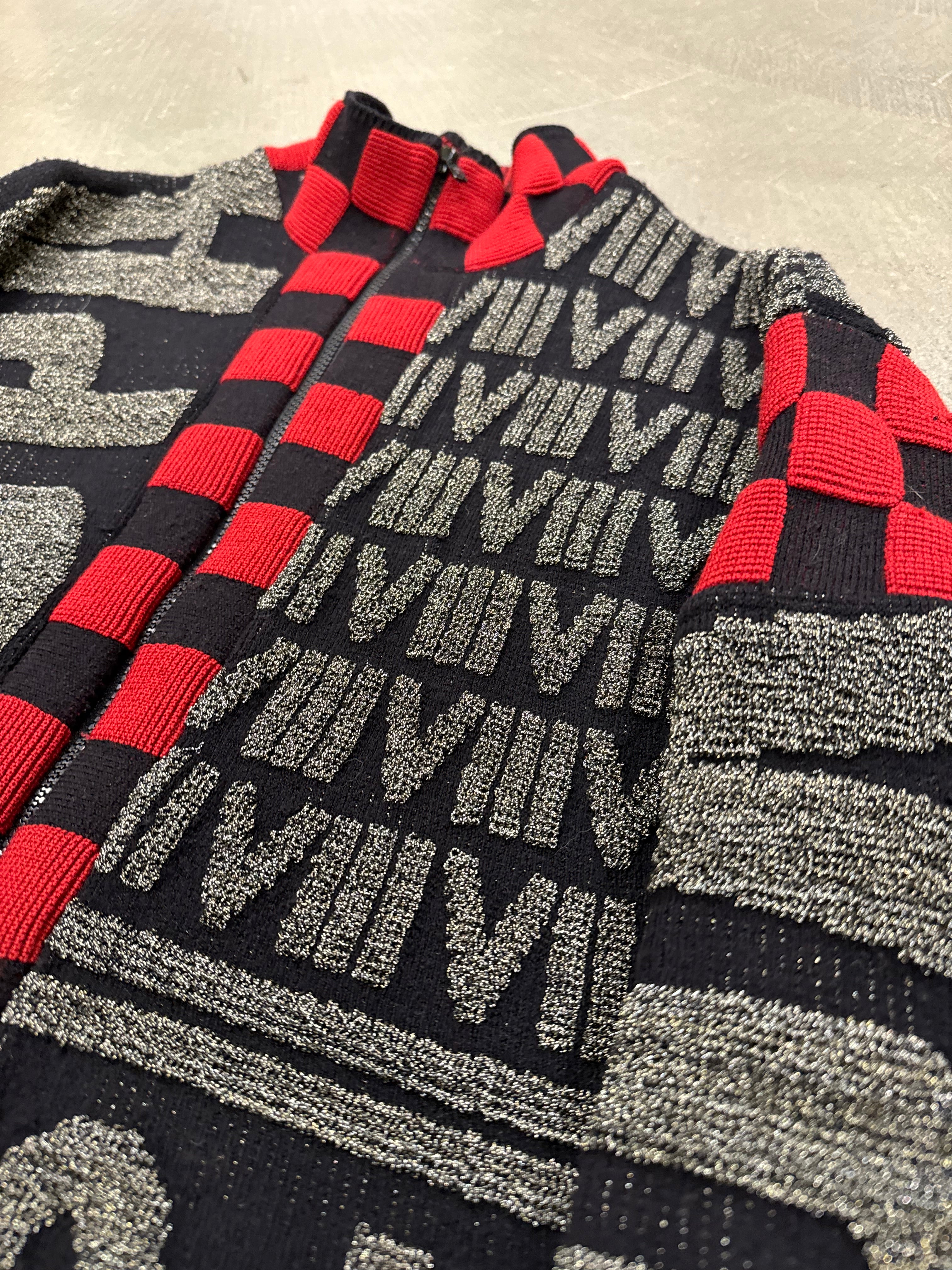 A/W 1985/1986 Jean Paul Gaultier 'Russian Contructivist' cardigan knit