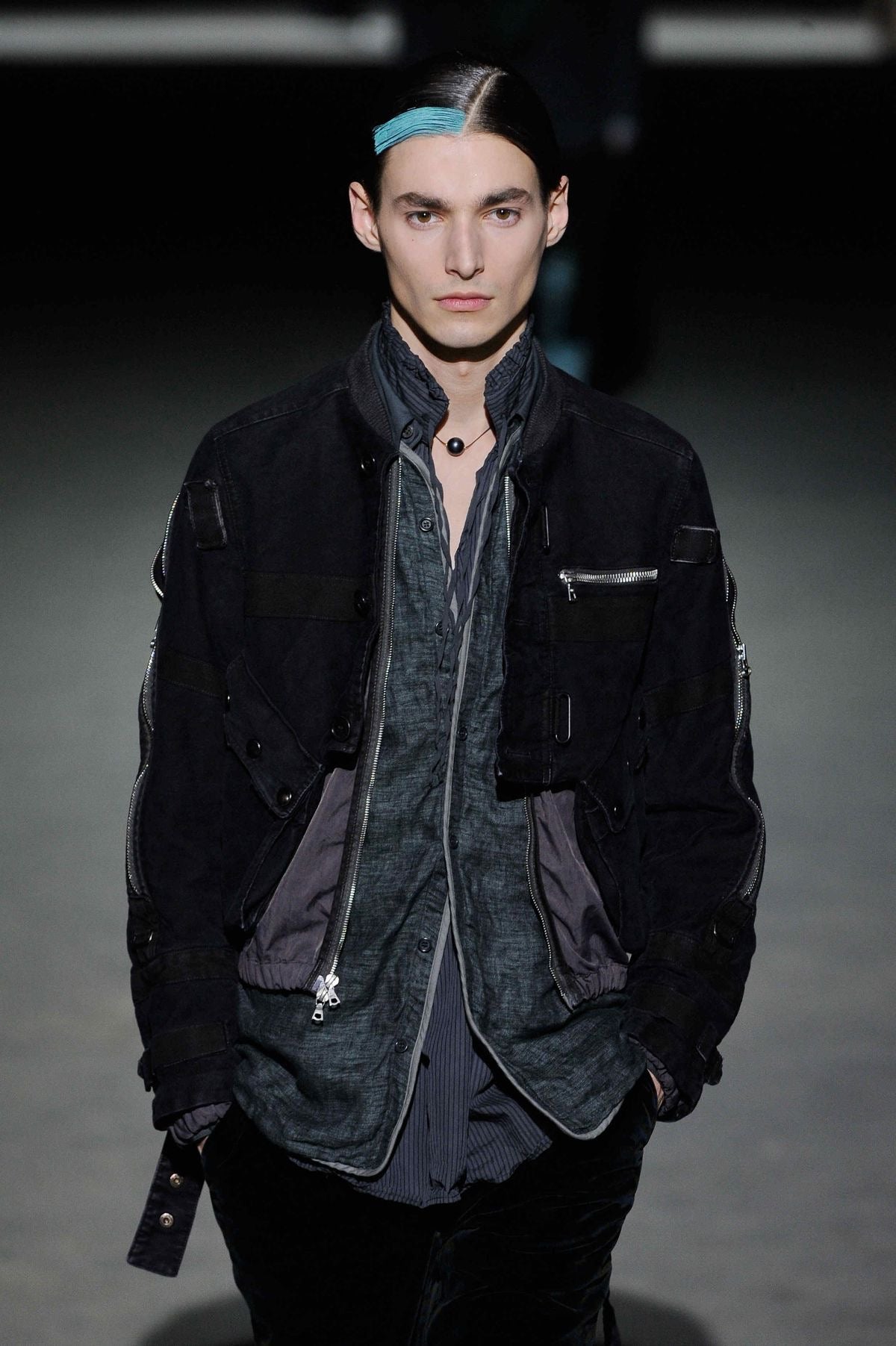 A/W2014 Dries Van Noten runway back-zip bomber jacket