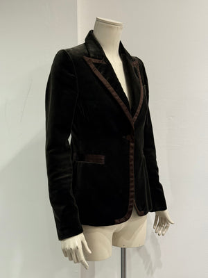 A/W2003 Gucci By Tom Ford velvet blazer