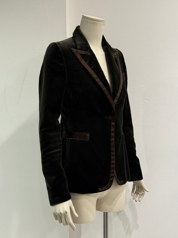A/W2003 Gucci By Tom Ford velvet blazer