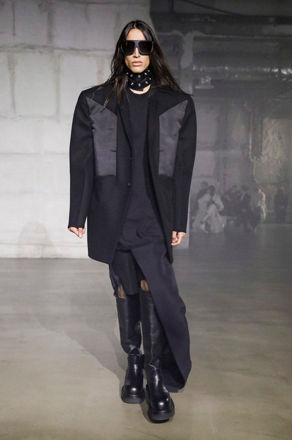 A/W2022 Rick Owens “Strobe” heavy wool jumbo ratlin coat - new with tags