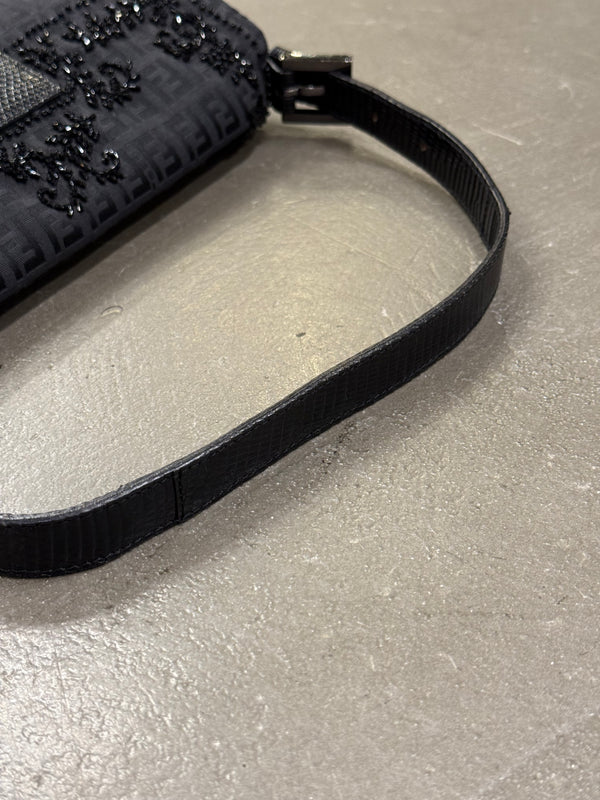 F/W 1999 Fendi Zucchino baguette in lizard and mother-of-pearl bag