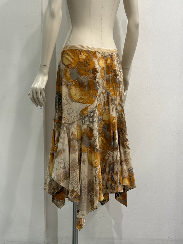 S/S2004 Roberto Cavalli feather print set