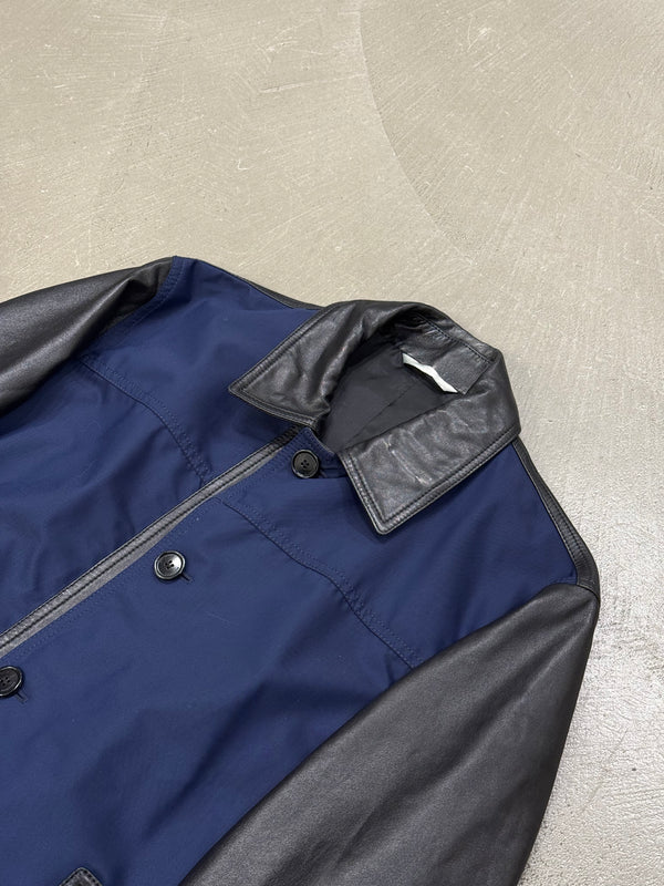 2010s Dior hybrid varsity leather jacket