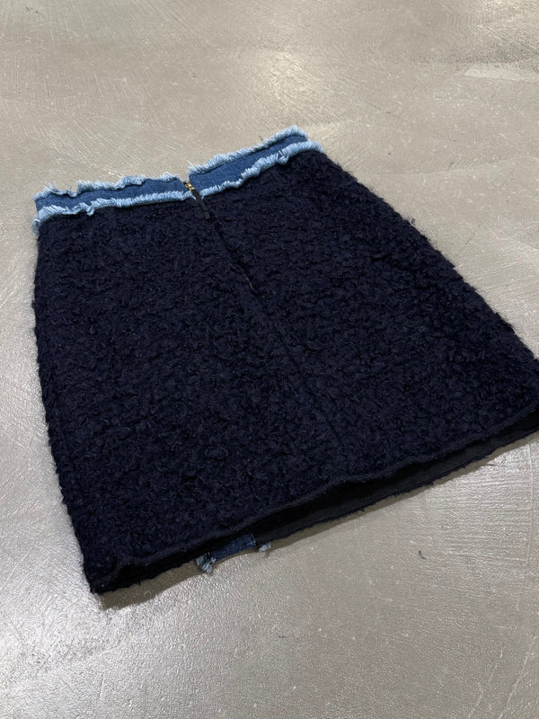 2000s Dolce & Gabbana wool midi skirt