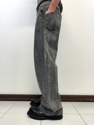 AW2003 D&G heavy baggy asymmetrical jeans