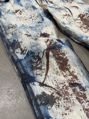 2000s Cavalli rust camo pants