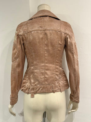 S/S2005 Christian Dior by Galliano runway silk officer jacket