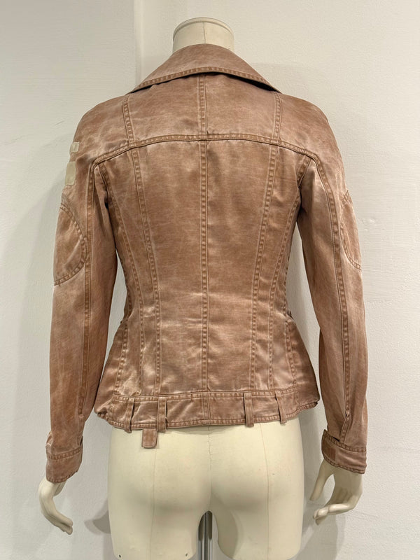 S/S2005 Christian Dior by Galliano runway silk officer jacket