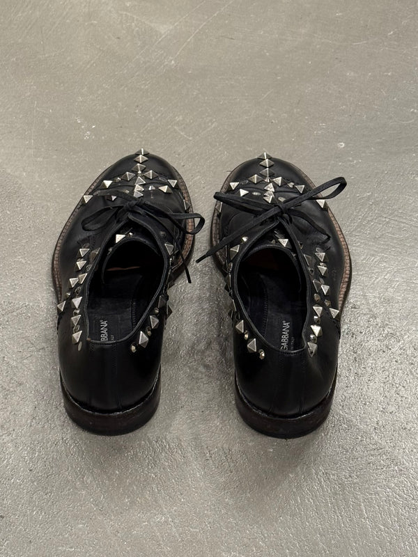 2000s Dolce & Gabbana studded metal derby