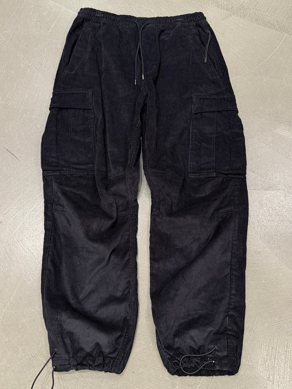 Maharishi corduroy cargo pants with strap detailing