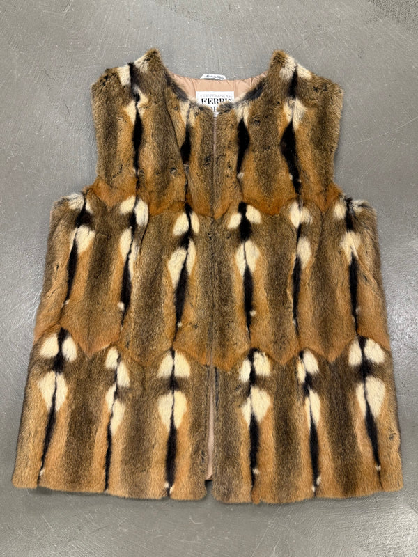 1990s Gianfranco Ferré fur pudded vest