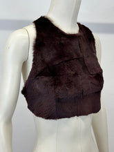 Load image into Gallery viewer, A/W1995 Maison Margiela fur patchwork leather top
