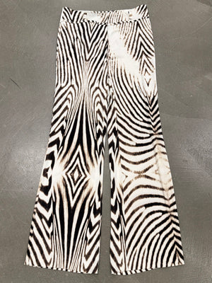 2000s Roberto Cavalli “Tigresse” flare pants