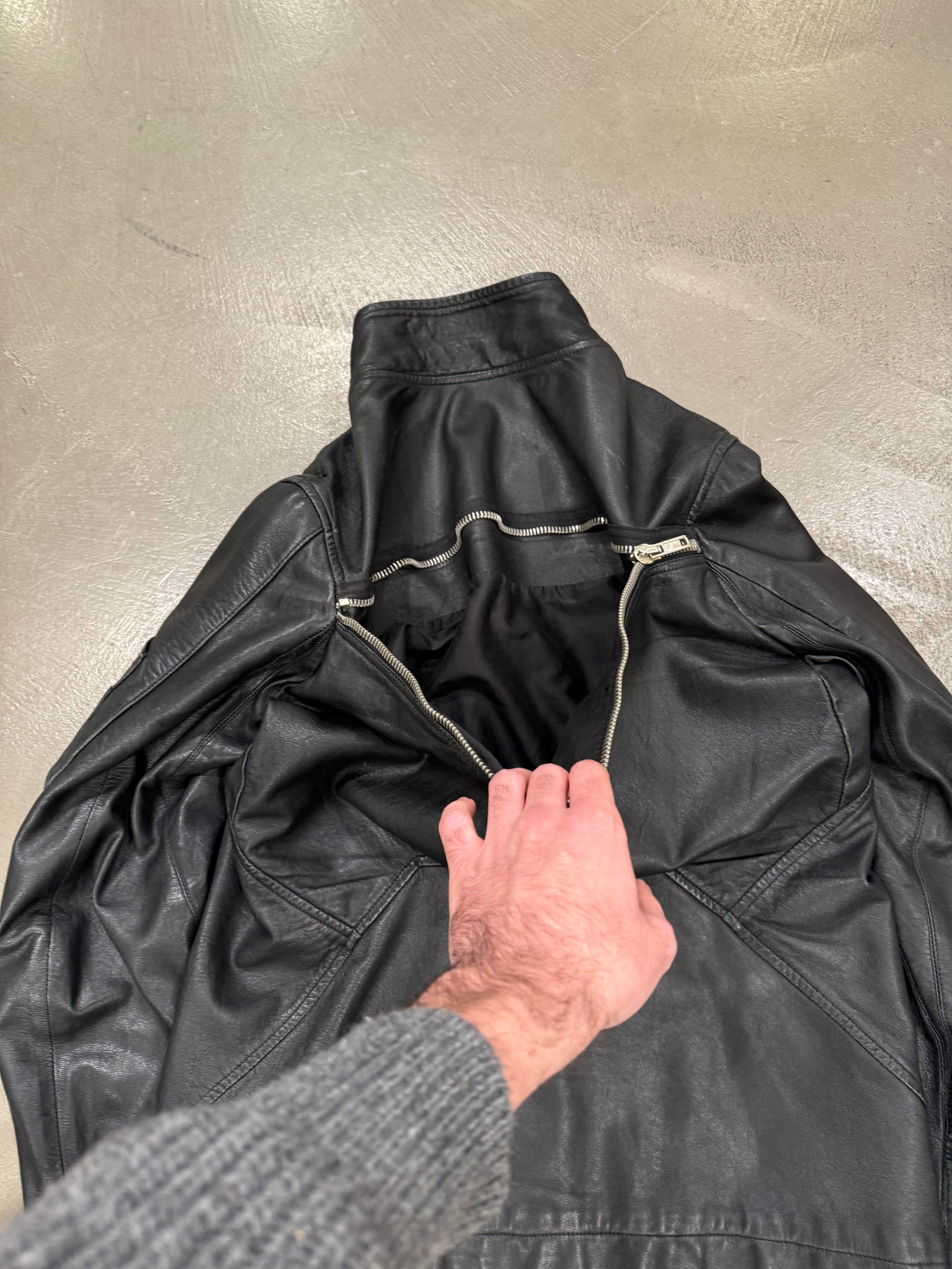 S/S 2010 Rick Owens backzip leather jacket