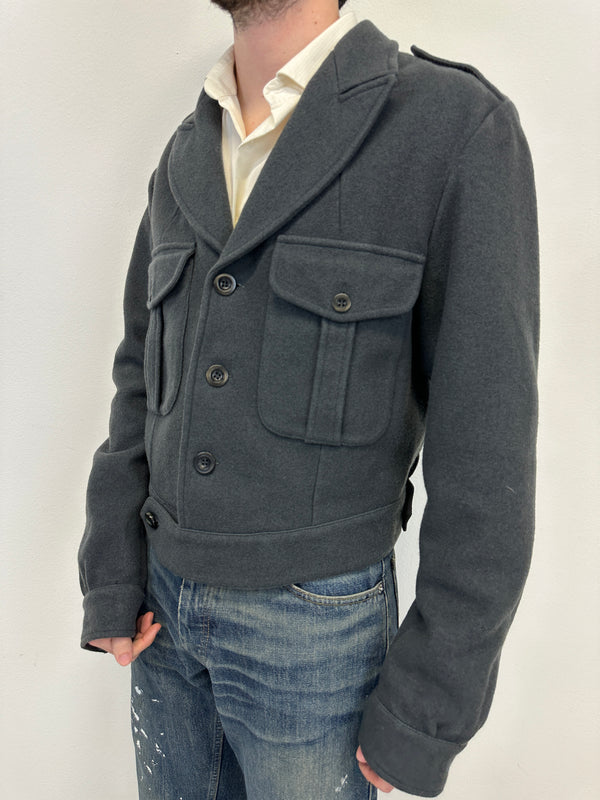 2000s Miu Miu Cargo wool cropped jacket