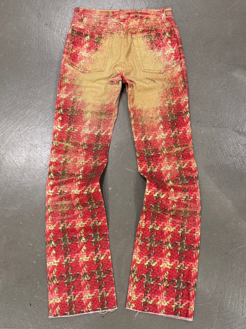 2000s Roberto Cavalli checkered faded pants