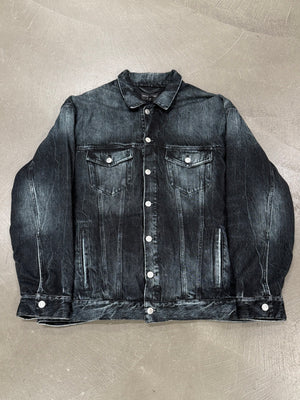 2020 Balenciaga trompe l'oeil heavy cotton jacket