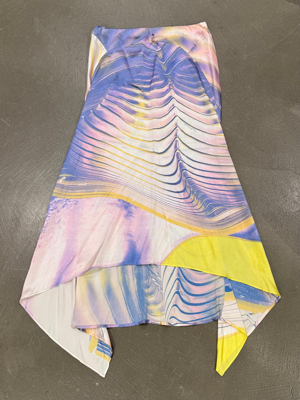 2001 Roberto Cavalli psychedelic midi skirt
