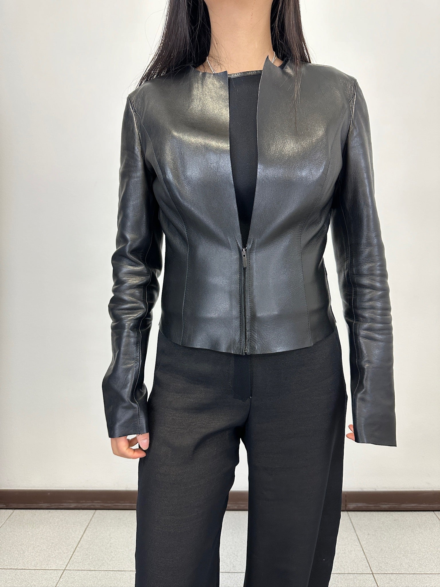 AW1997 Gucci by Tom Ford biker leather jacket – elevated
