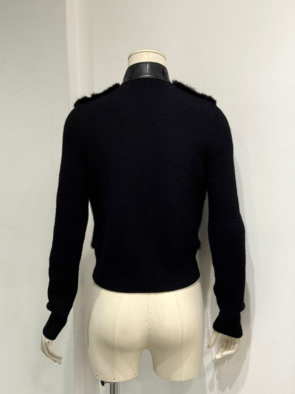 2000s Prada mink fur cardigan