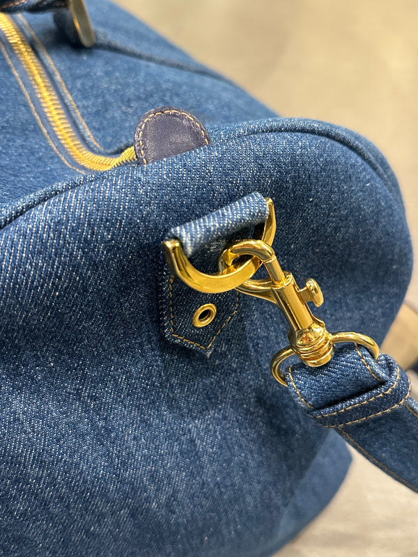 1996-1997 Chanel denim Boston bag