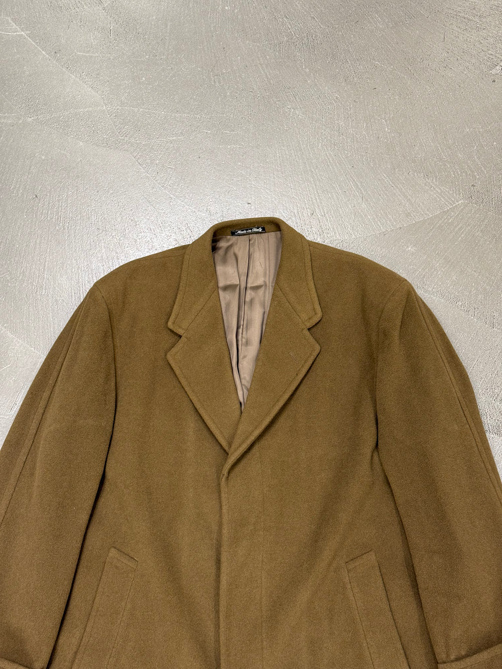 1990s Emporio Armani long wool kashmir coat