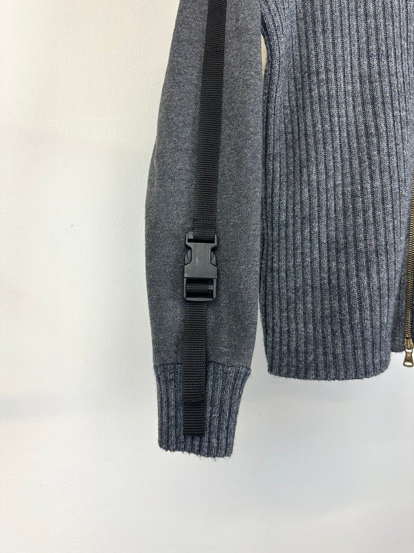AW2003 Dolce & Gabbana bondage wool knit hoodie