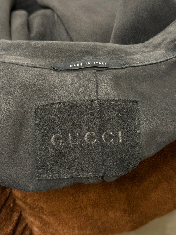 A/W2002 Gucci by Tom Ford batwing cropped leather jacket