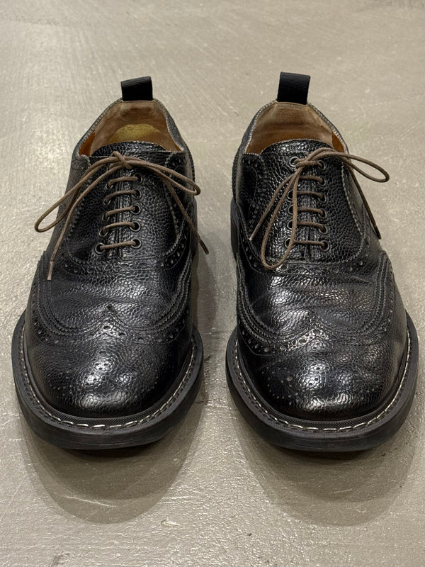 2010s Givenchy by Riccardo Tisci metal seam derby shoes