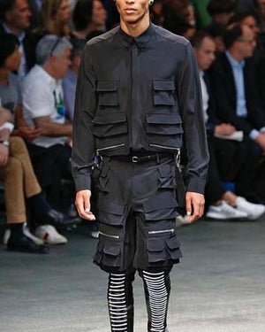 S/S2015 Givenchy runway utility cargo shorts