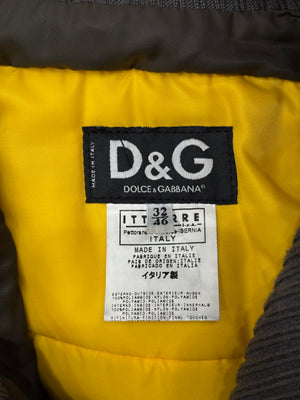 A/W2003 Dolce & Gabbana tornado multi zip nylon jacket