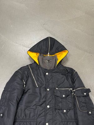 A/W2003 Dolce & Gabbana multi-zipper tornado cargo jacket