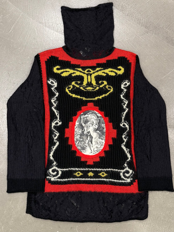 A/W2007 Jean Paul Gaultier intarsia crochet knit